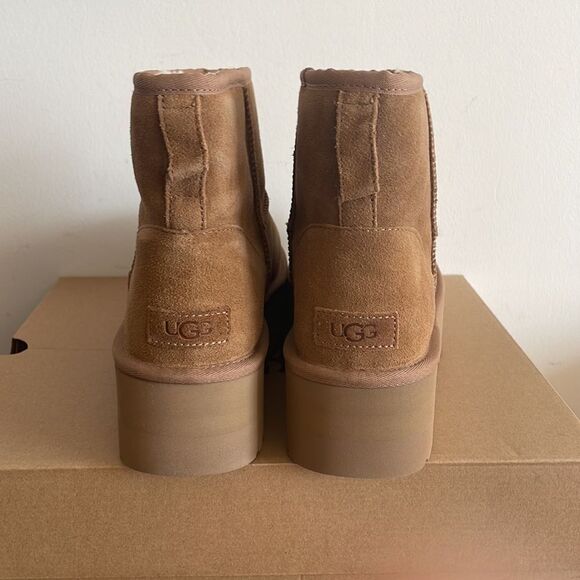 UGG Classic Mini Platform Chestnut USA Women Size 11/UK 9/EU 42 - Picture 9 of 12
